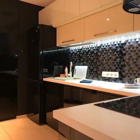 Apartment Black And White Stylish Studio• Diamond Warsaw
